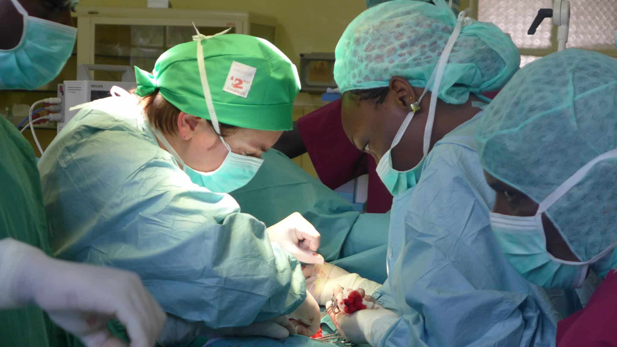 A 2nd CHANCE surgeon operating alongside an African colleague