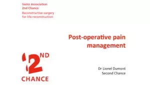 203 - Post Operative Pain - Dr Lionel DUMONT