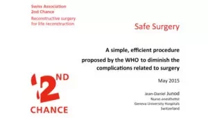 107 - WHO checklist | Safe Surgery - Jean-Daniel JUNOD